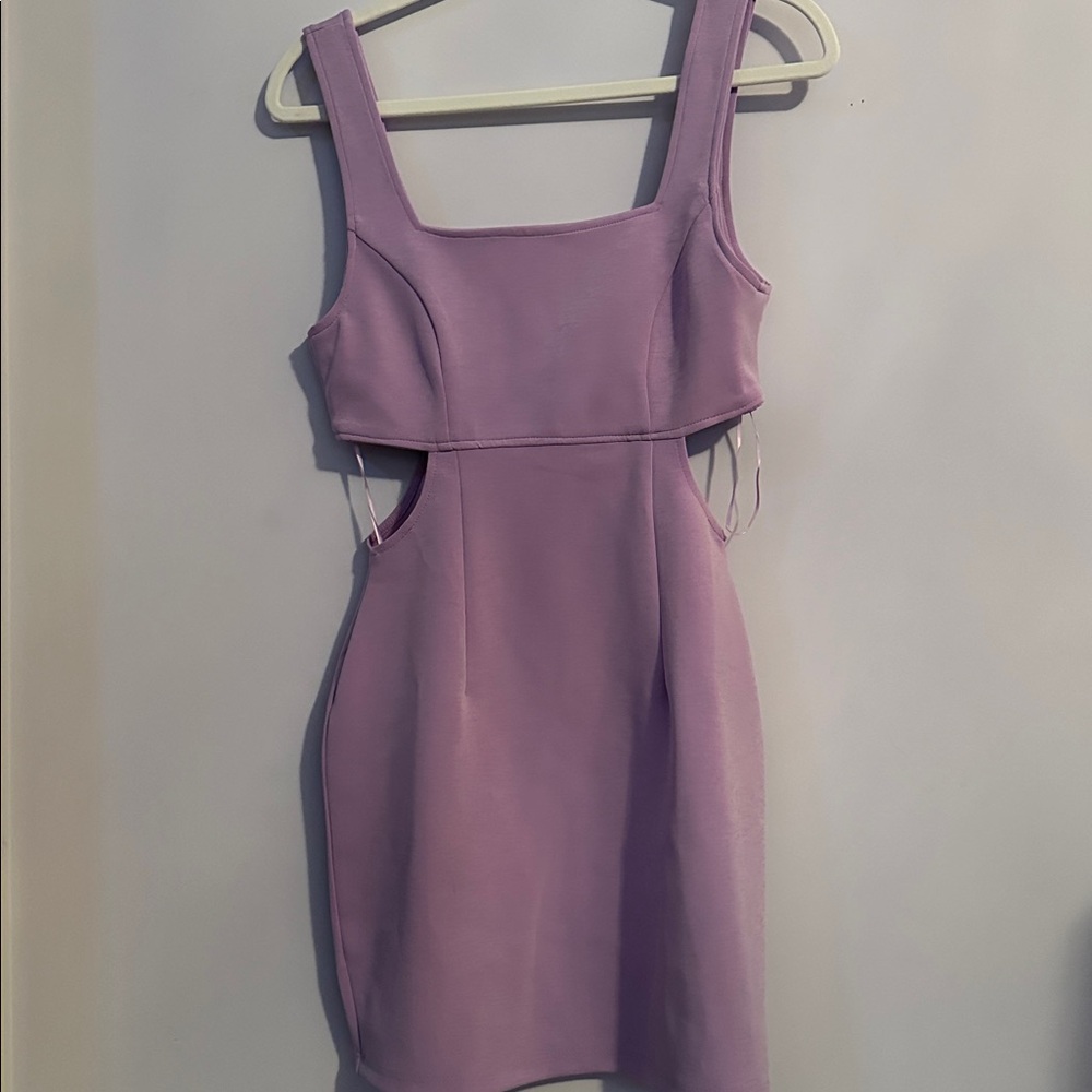 Purple Cut Out Dress